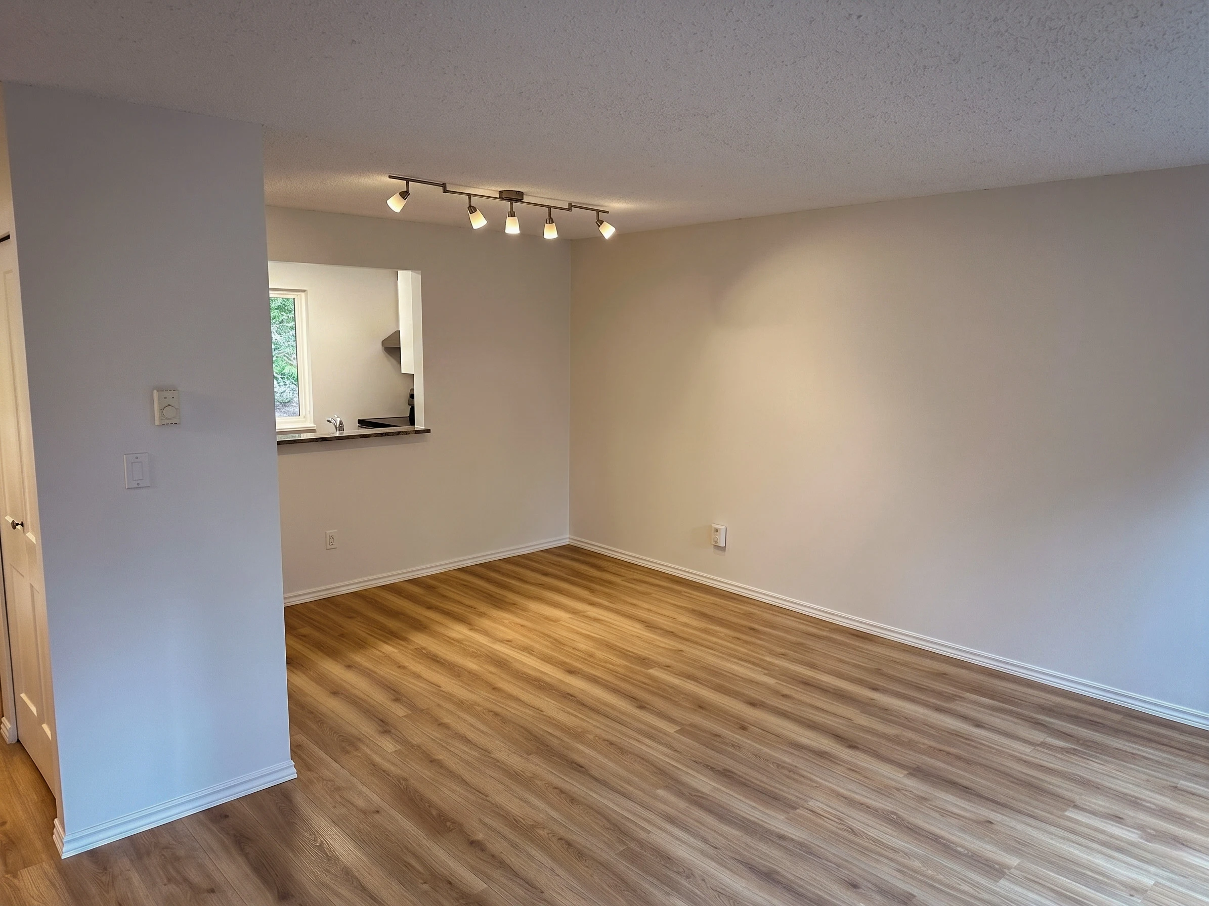 Renovated townhome living room